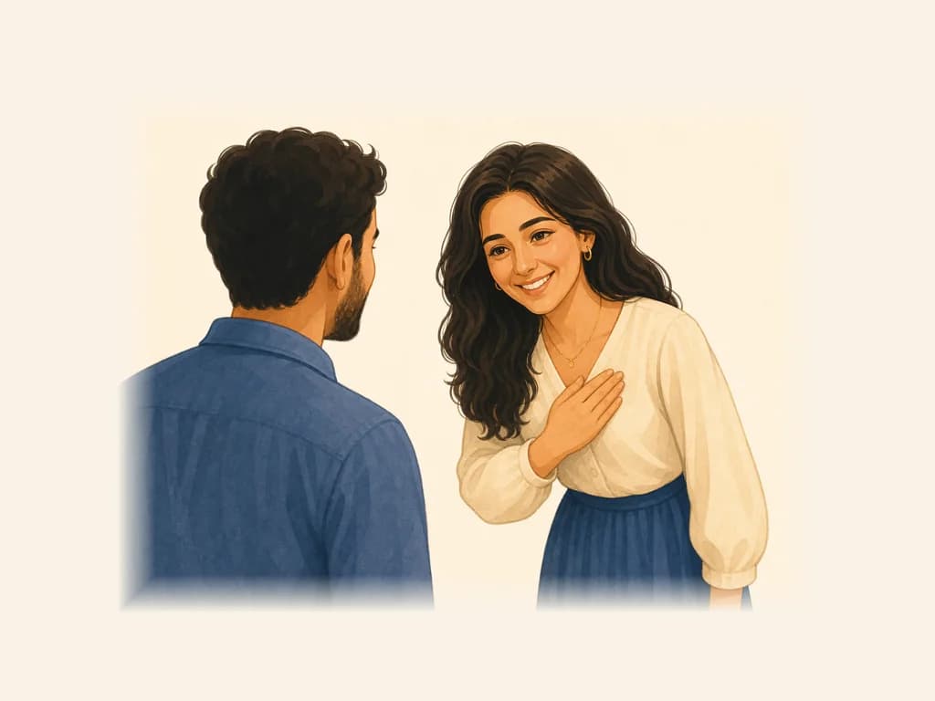 Flashcard illustration for Teşekkür ederim (thank you)